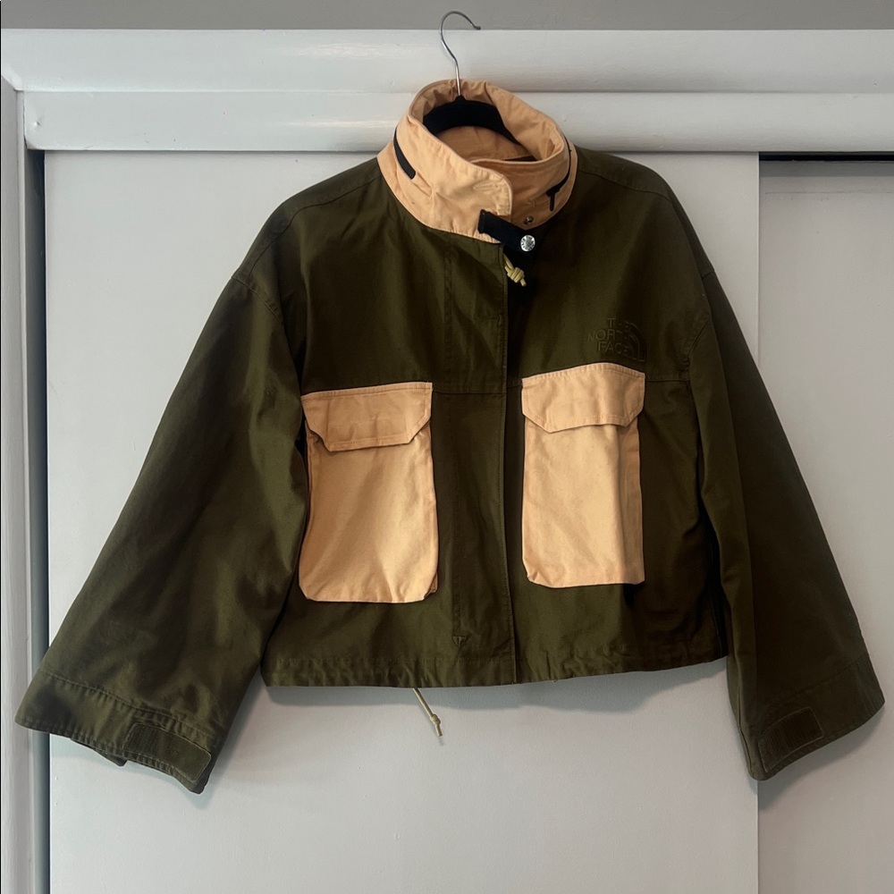 The North Face Olive and Tan Utility Jacket